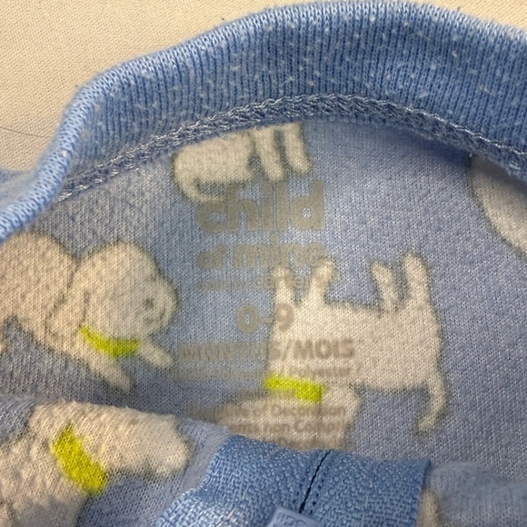Child of Mine - Blue Baby Sleep Sack with puppy Print - Picture 3 of 3